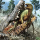 Imagen para el artículo titulado Este pariente del cocodrilo tuvo una fascinante última cena: un dinosaurio